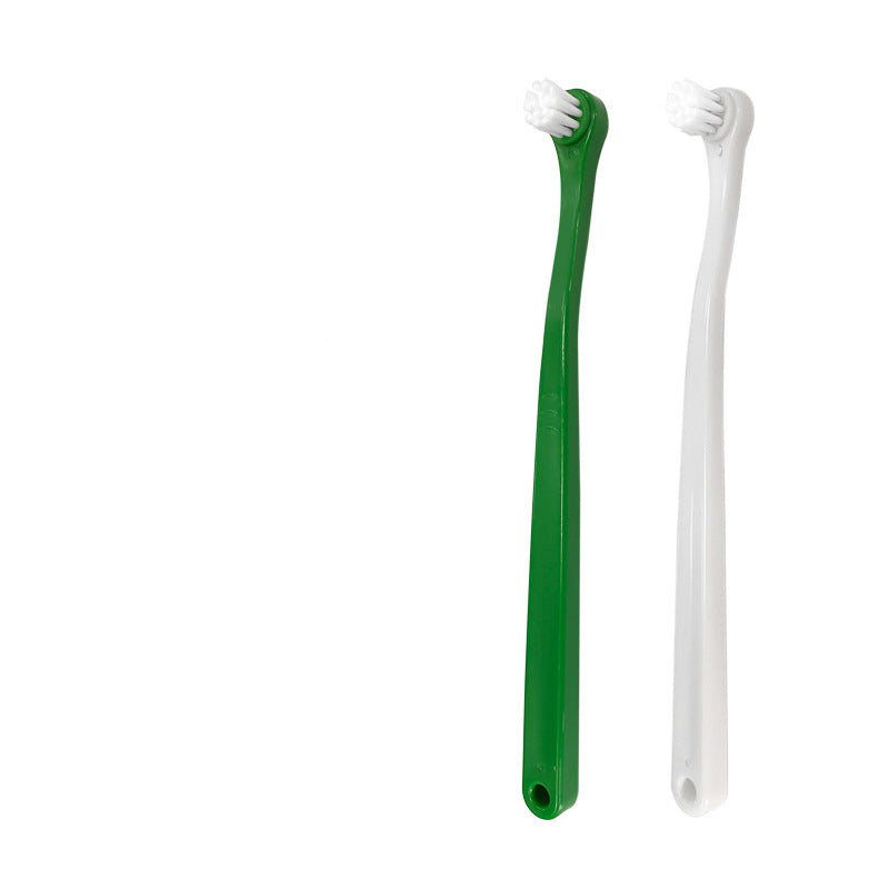 Pet Dental Supplies Fingers Double-headed Toothbrush For Dag And Cat Teeth Cleaning