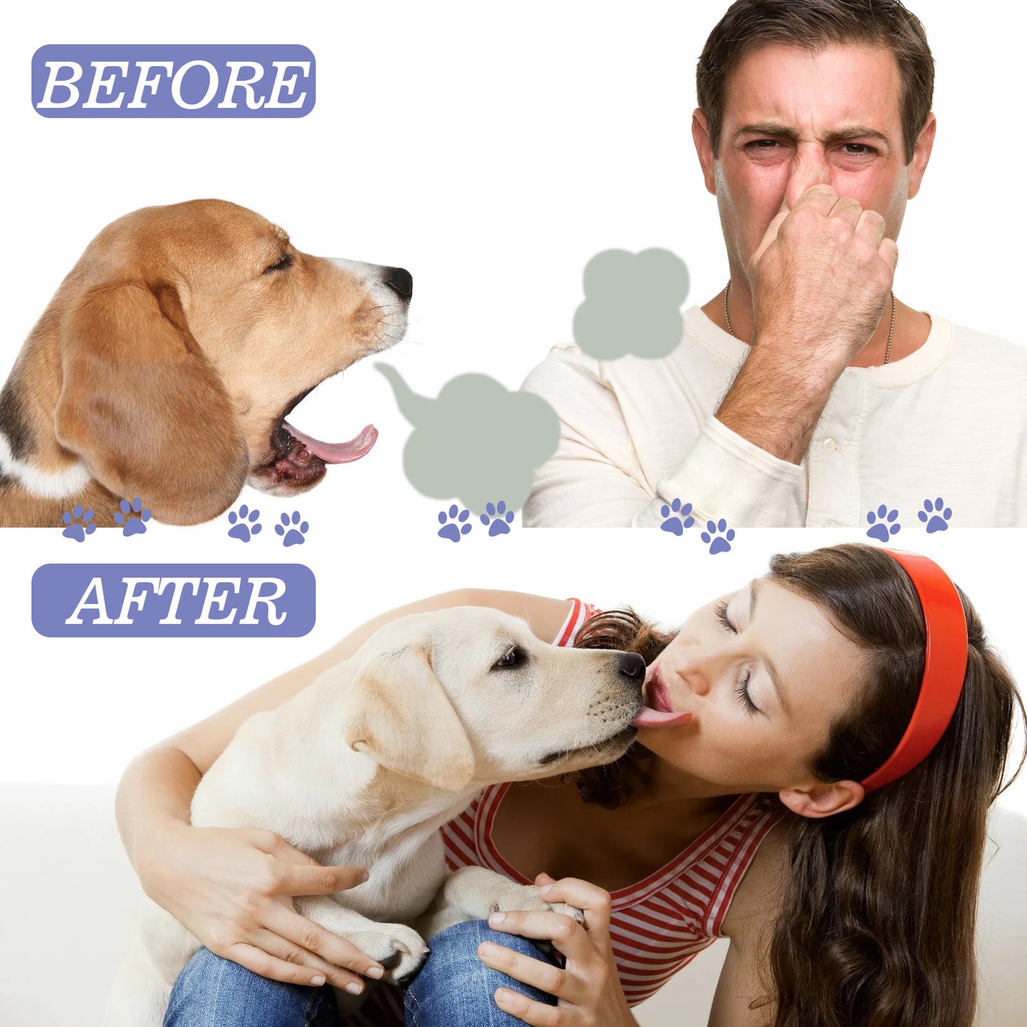 Pet Dog Cat Teeth Cleaning Spray Remove Tartar Teeth Stains